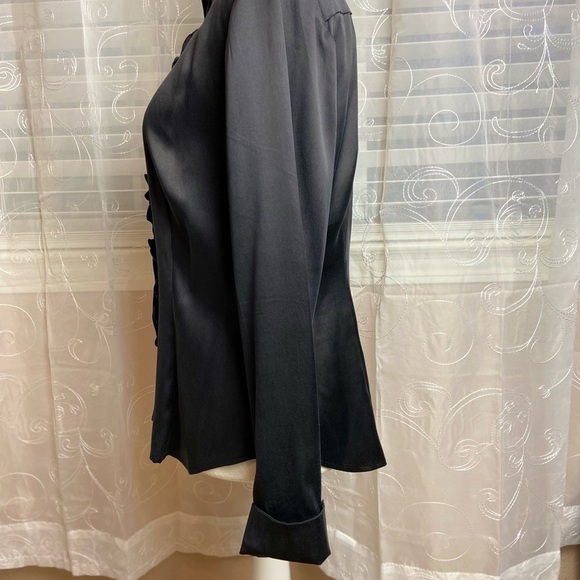 Sutton Studio Woman’s  Black Silk Blouse, 8 - Picture 3 of 10
